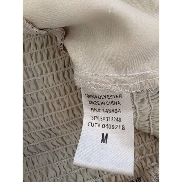 Corset Milkmaid Octoberfest Crop Top Tie Detail Puff Sleeve Sz Medium Coquette - Picture 4 of 13